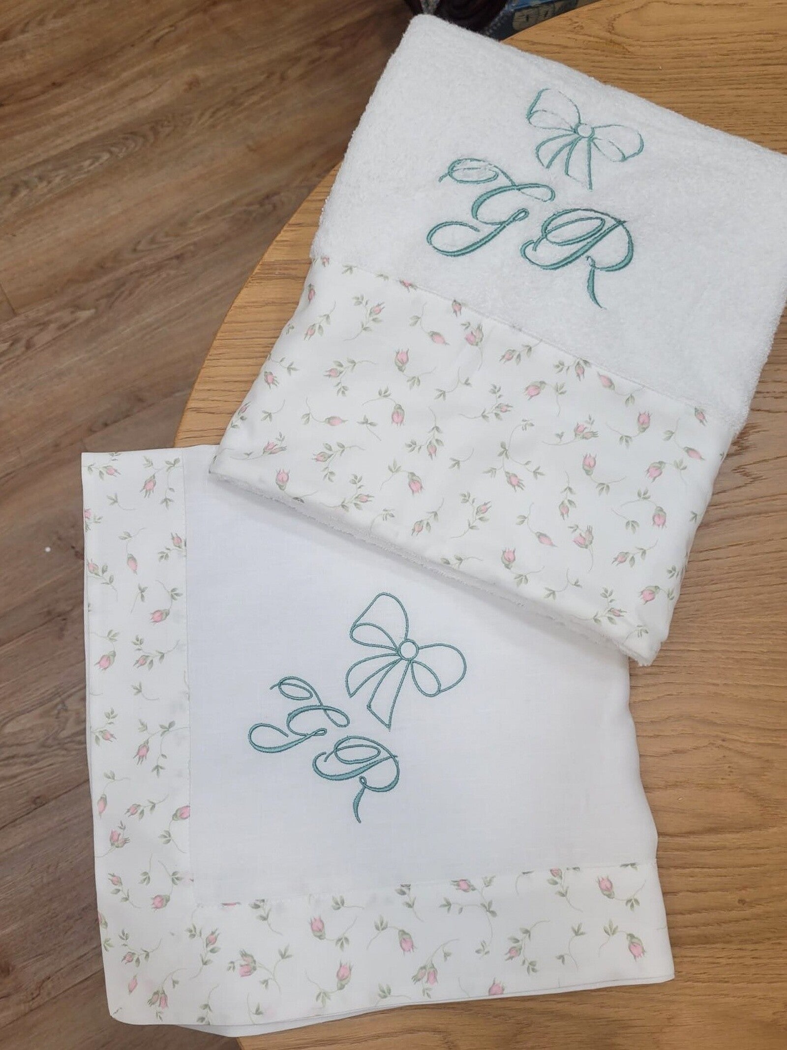 Coordinato da Bagno Telo bagnetto e quadrato in lino