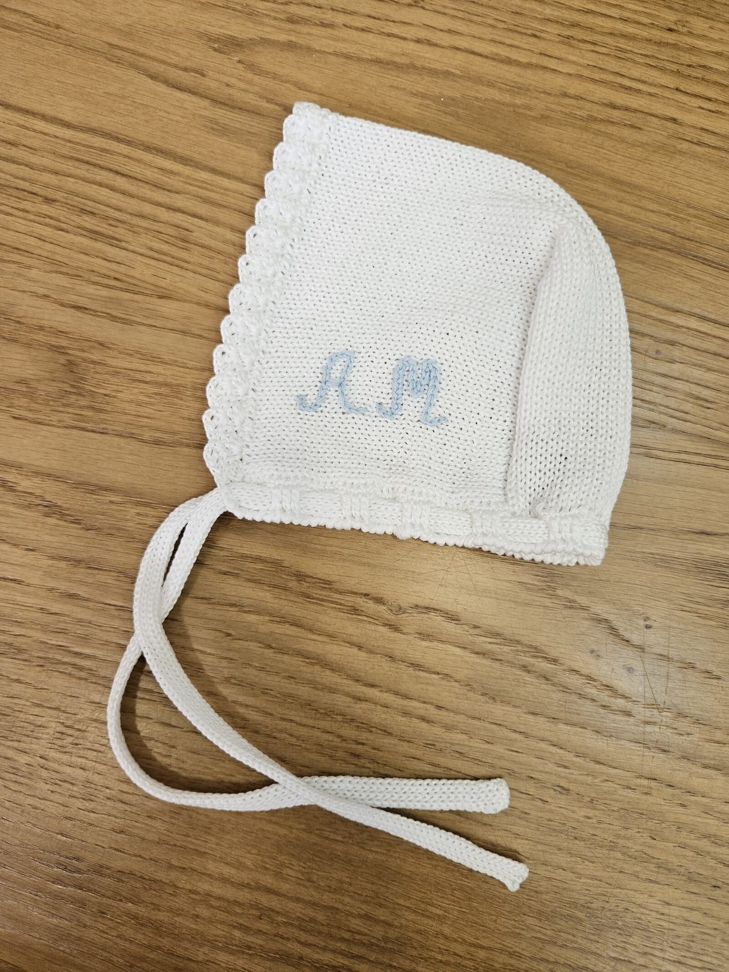 Cuffietta nascita in filo di cotone