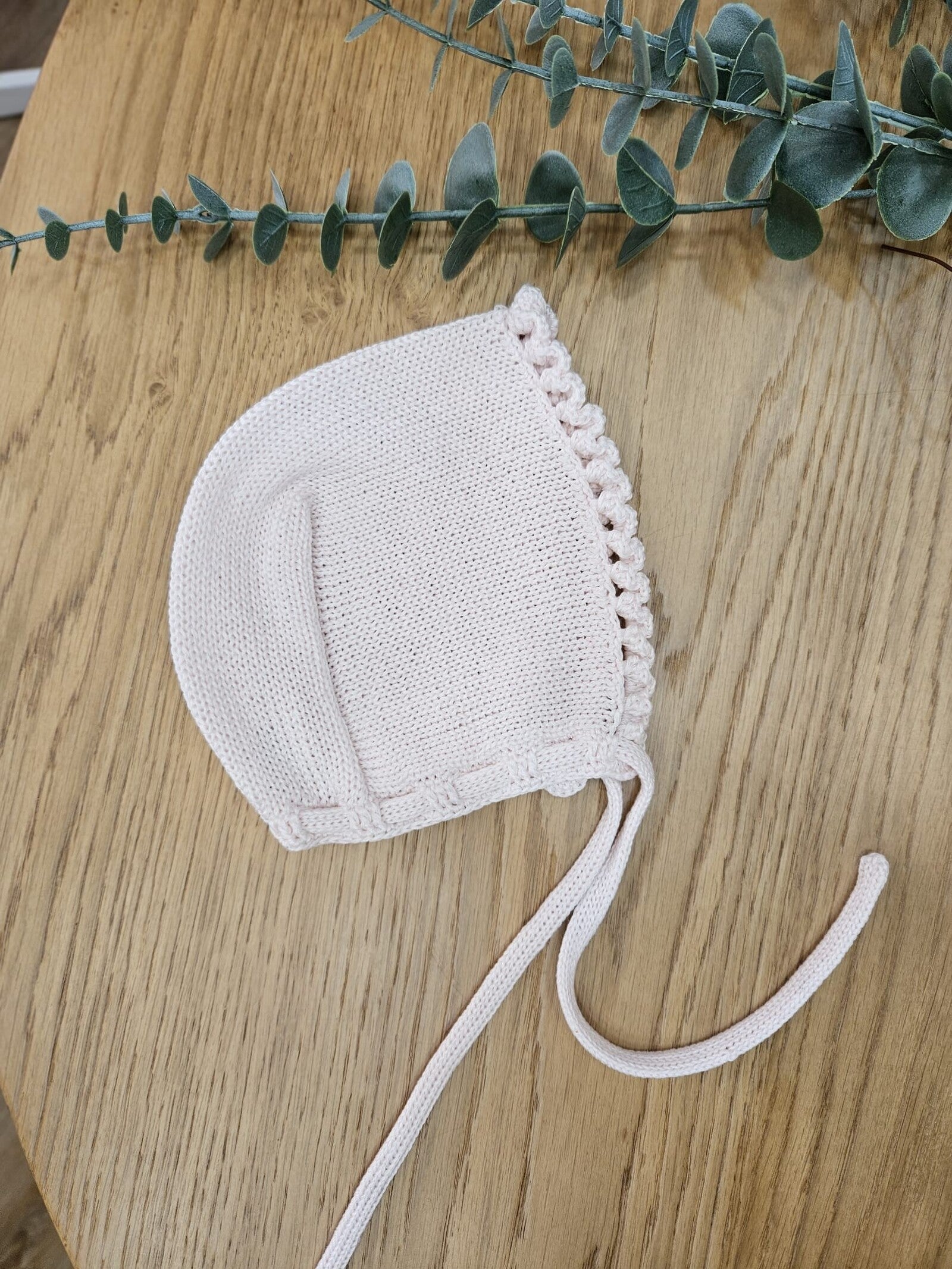 Cuffietta nascita in filo di cotone