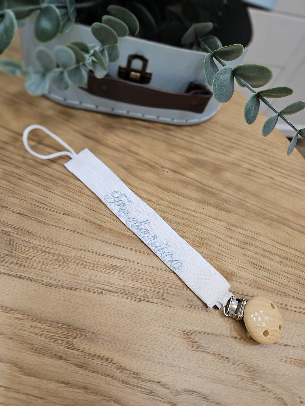 Coordinato Battesimo con smerlo in lino