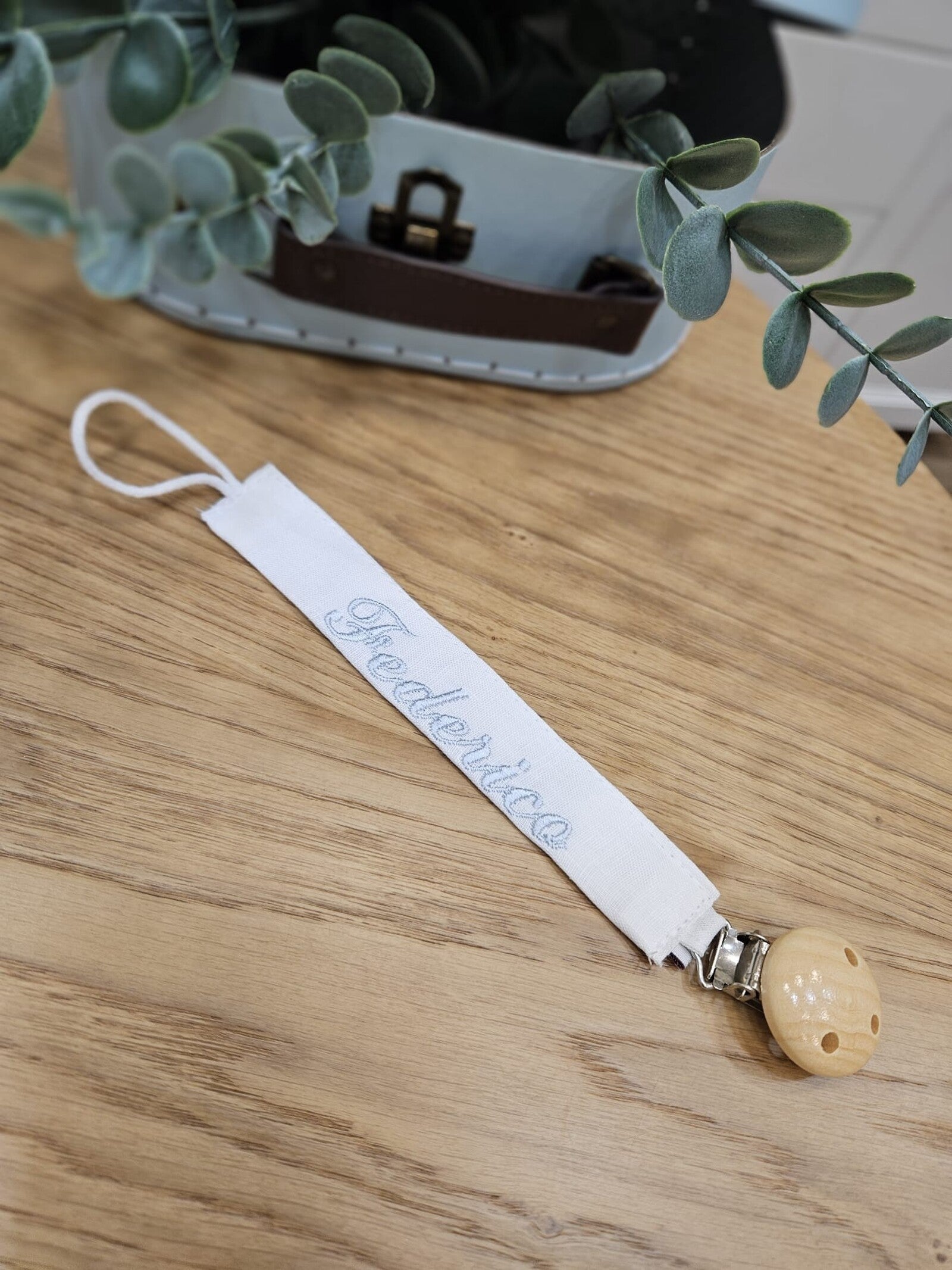 Coordinato Battesimo con smerlo in lino