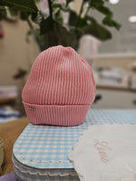 Cappellino neonato a costine in filo - Il Trenino