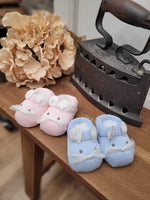 Scarpine neonato in filo di cotone - Mouse