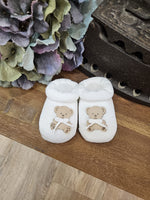 Scarpine neonato in filo di cotone - Orsetto