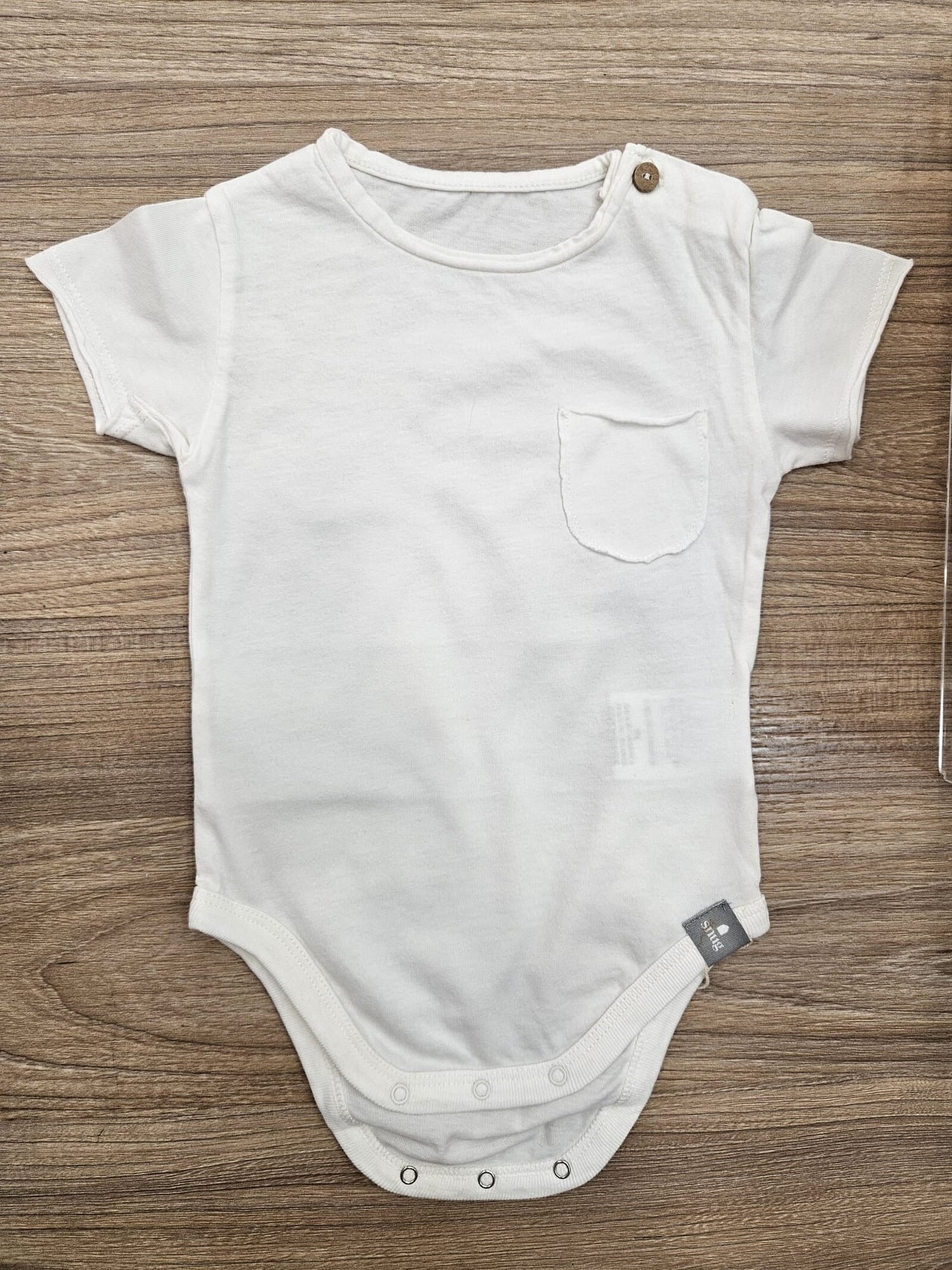 Body bianco con taschino