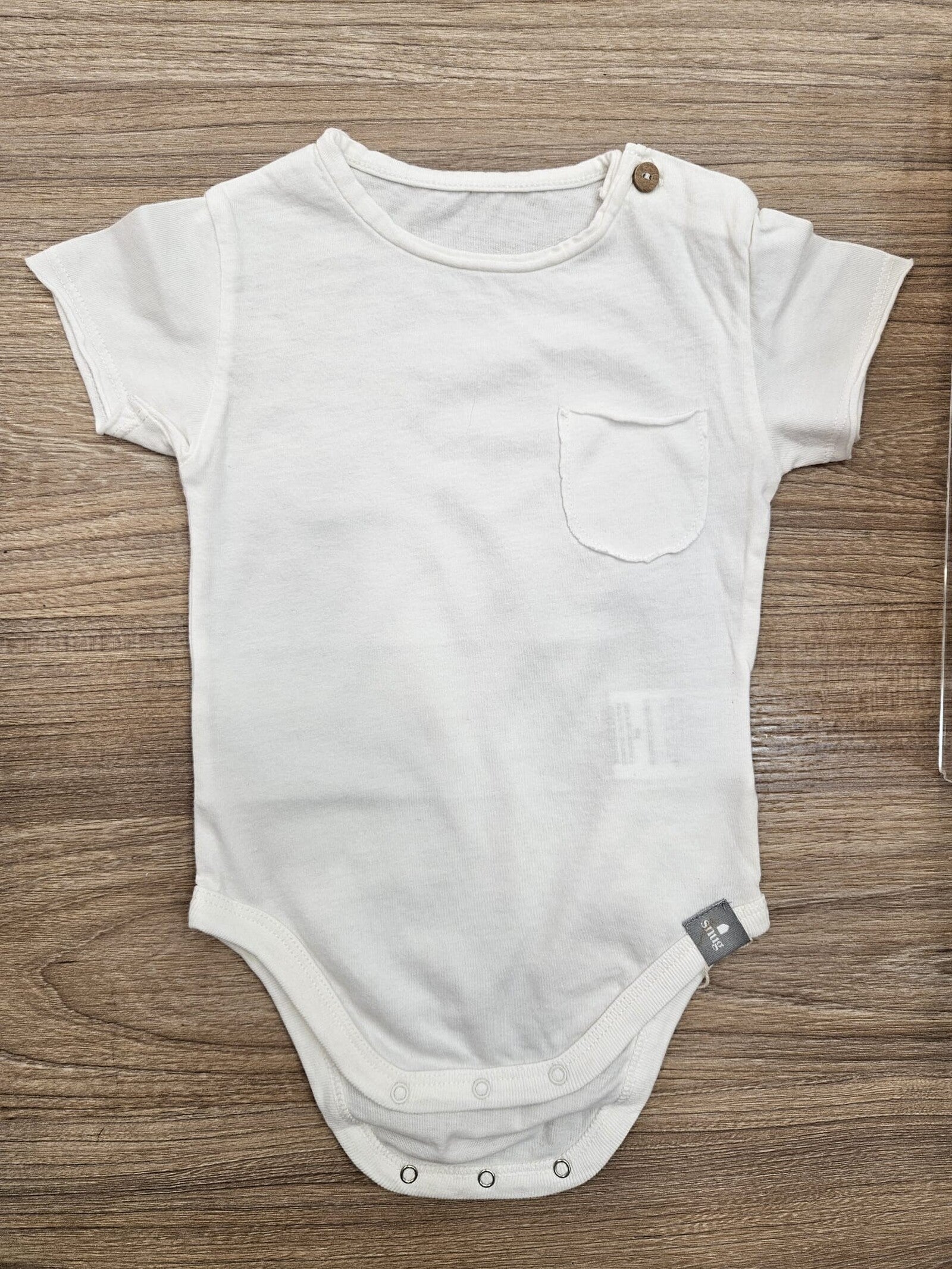 Body bianco con taschino