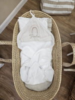 Accappatoio neonato in spugna di bamboo Rainbow