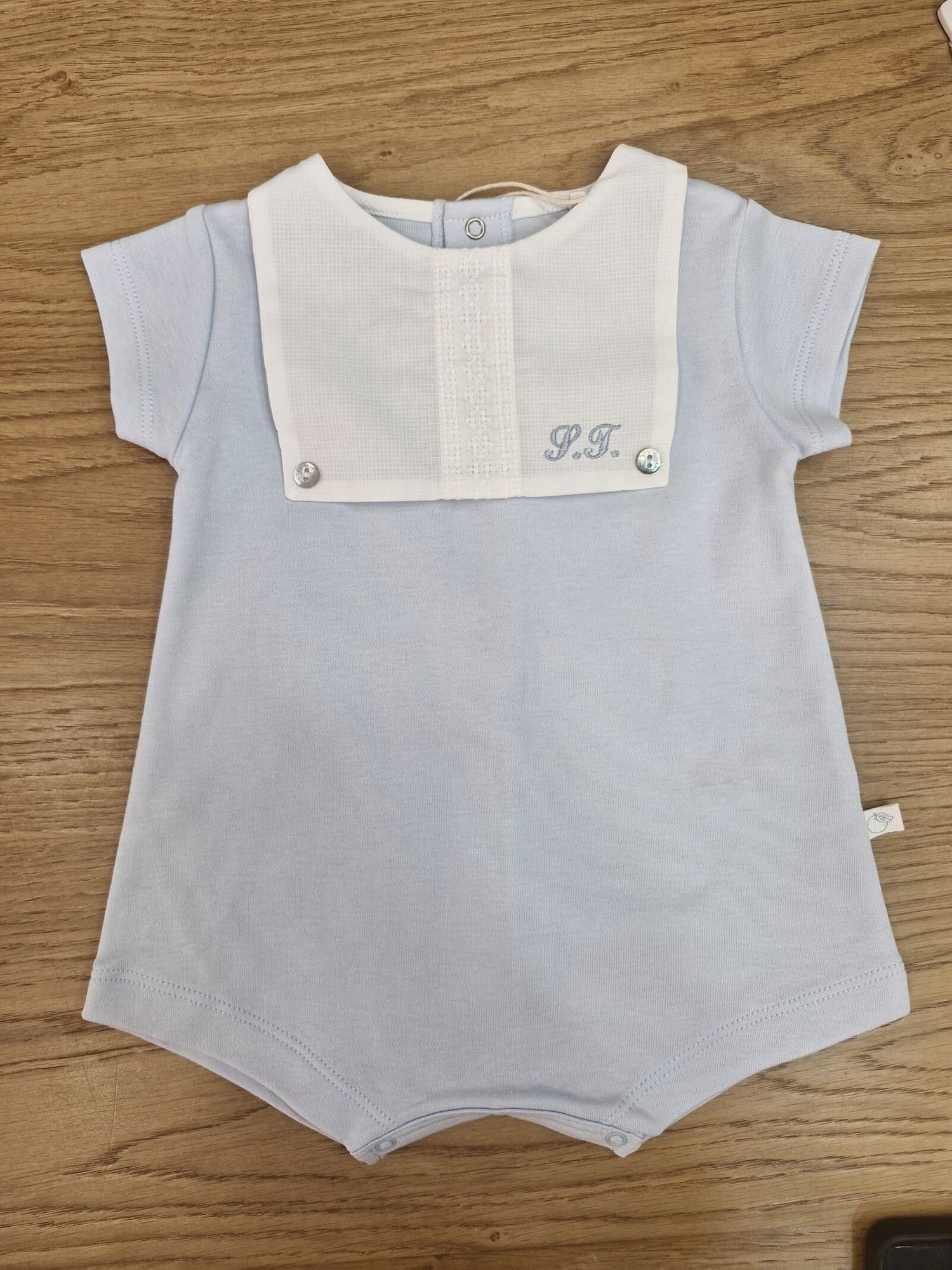Pagliaccetto neonato in jersey di cotone