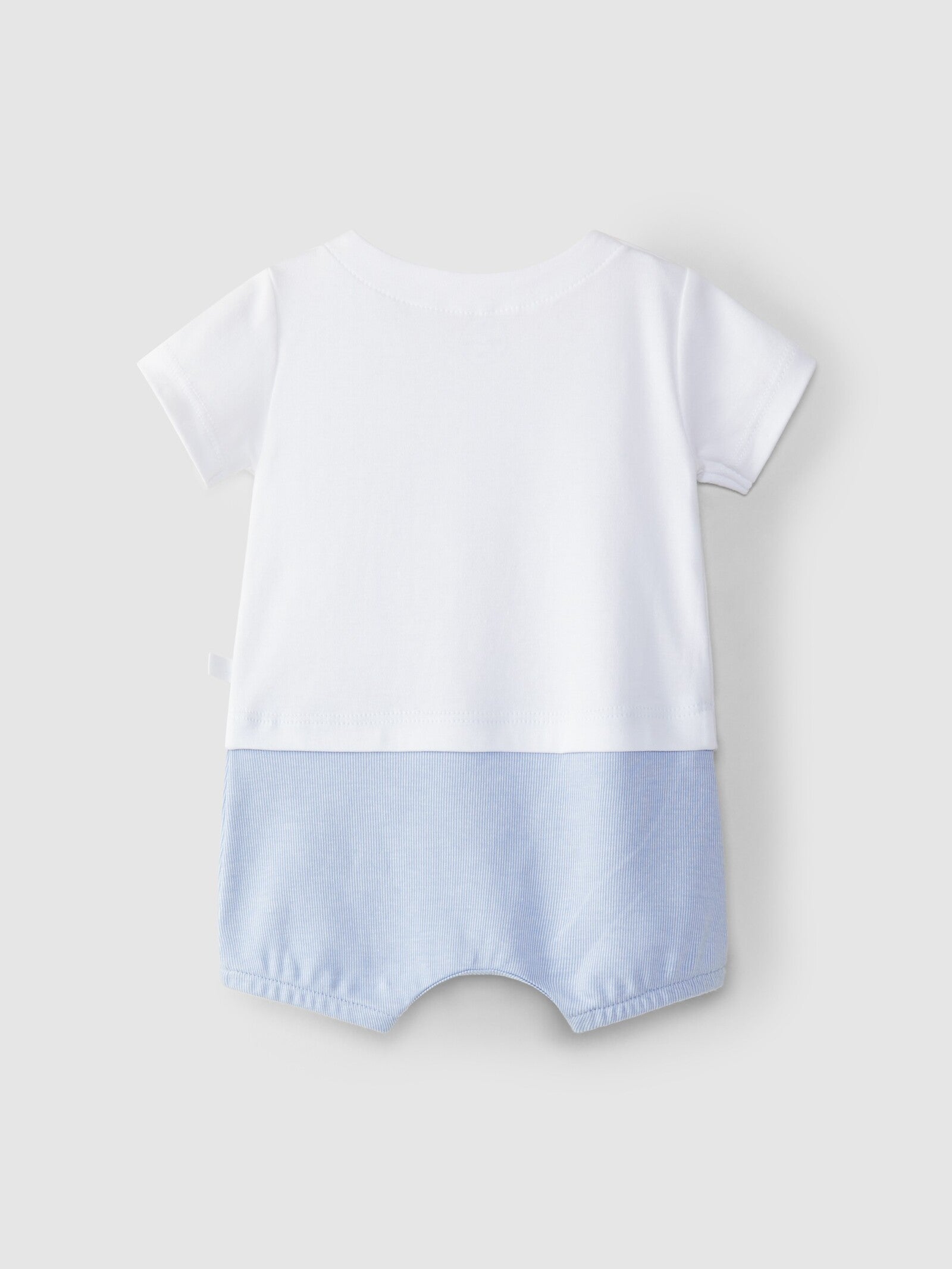 Pagliaccetto neonato mezza manica in cotone