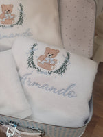 Coordinato da bagno in spugna di cotone con Orsetto