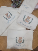 Coordinato da bagno in spugna di cotone con Orsetto