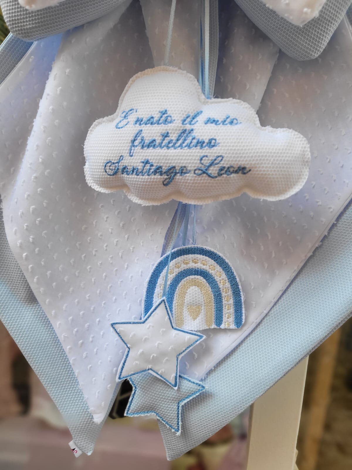 Fiocco Nascita Rainbow