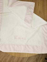 Telo bagnetto in spugna di cotone con cornice in piquè