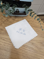 Fazzoletto battesimale con smerlo