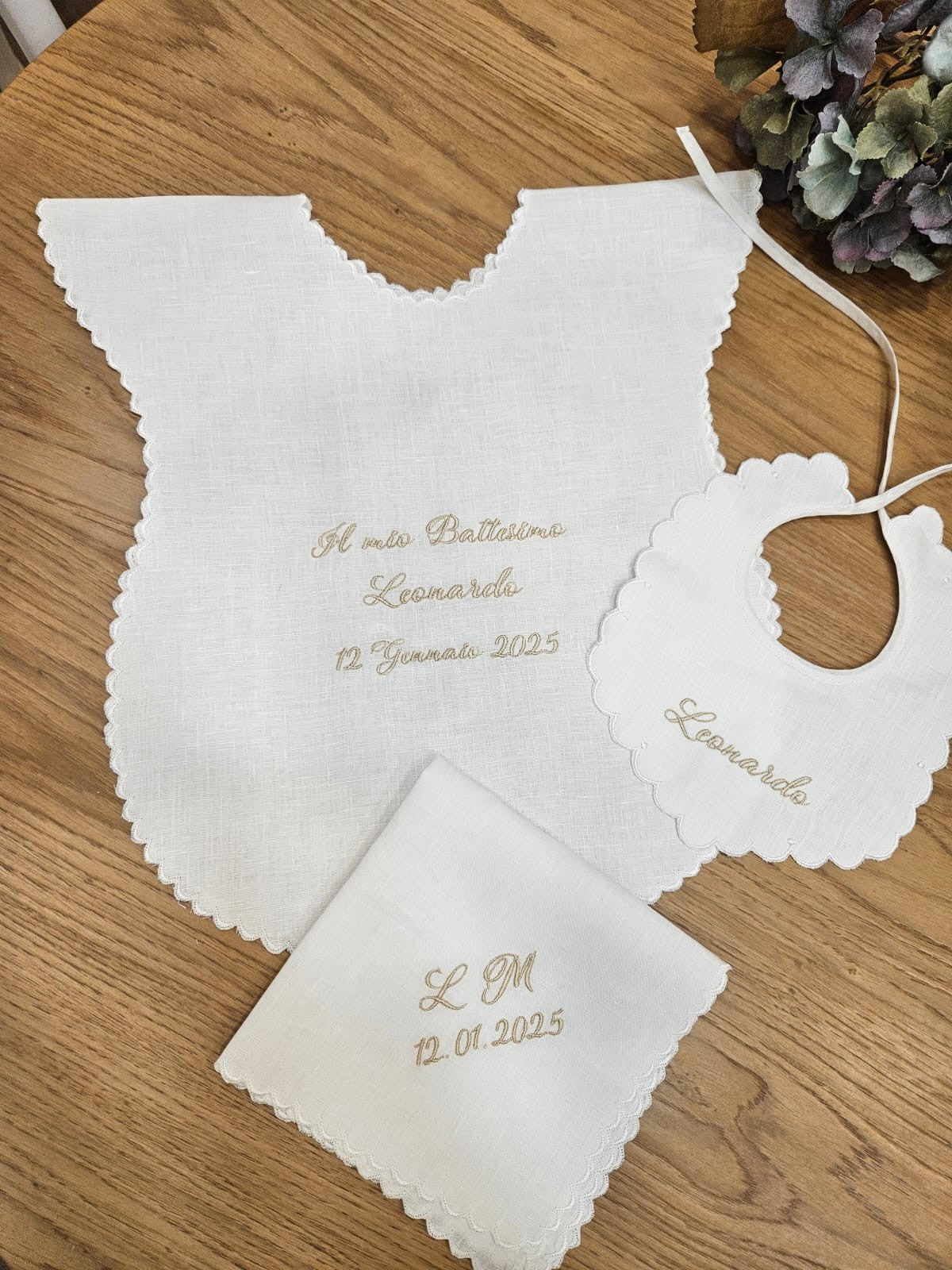 Coordinato Battesimo con smerlo