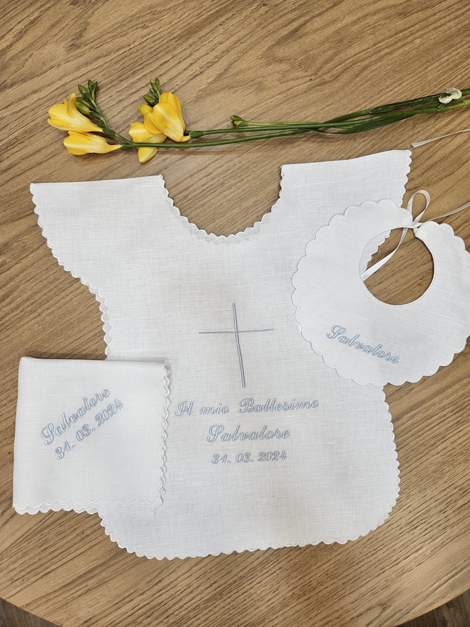 Coordinato Battesimo con smerlo