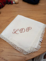 Fazzoletto battesimale con pizzo