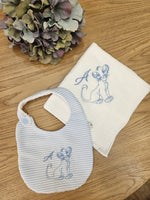 Coordinato Bavaglino Merendina e Quadrato in cotone