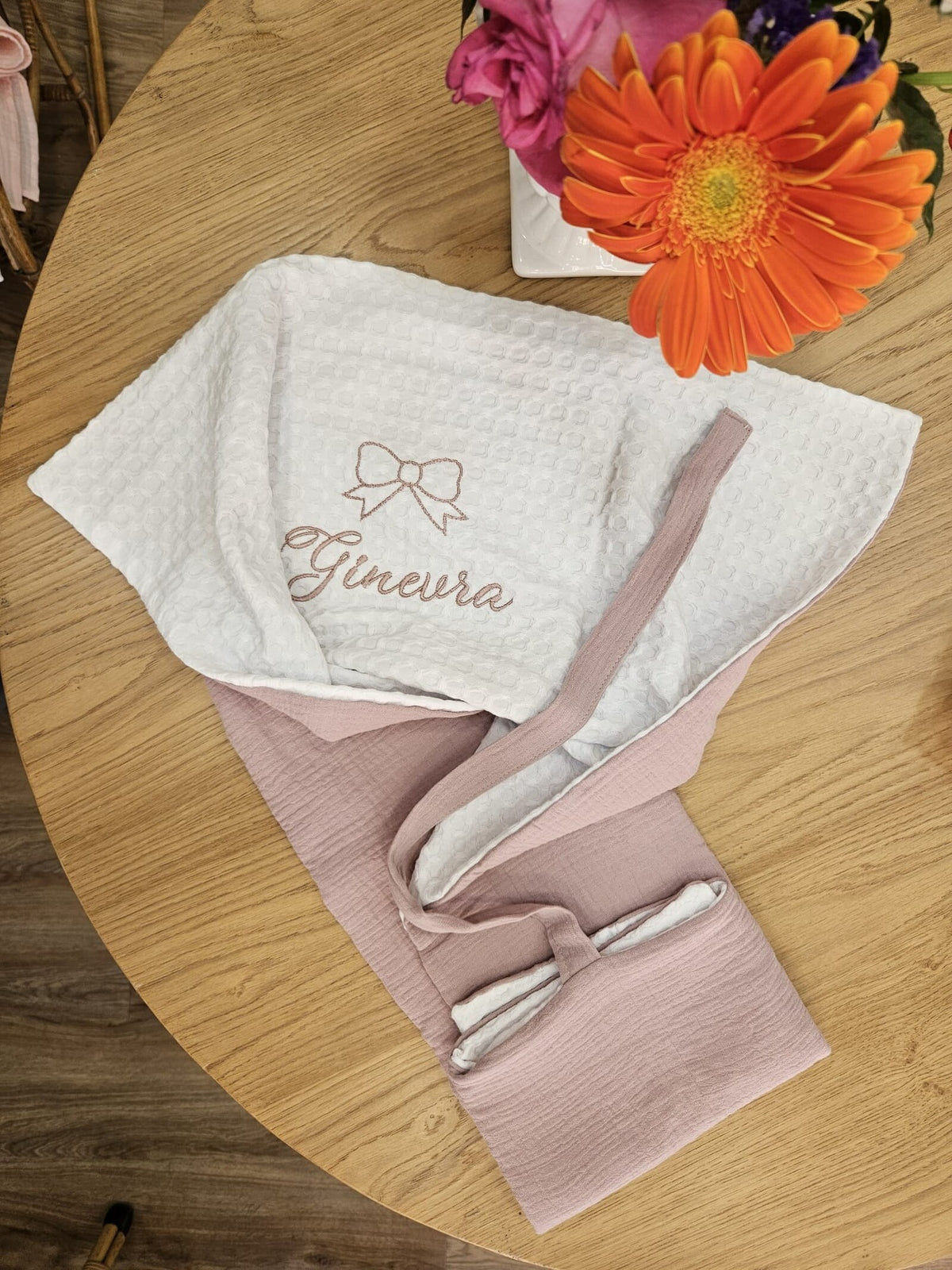 Coordinato per il Cambio, busta nascita, fasciatoio portatile e telo in spugna di cotone