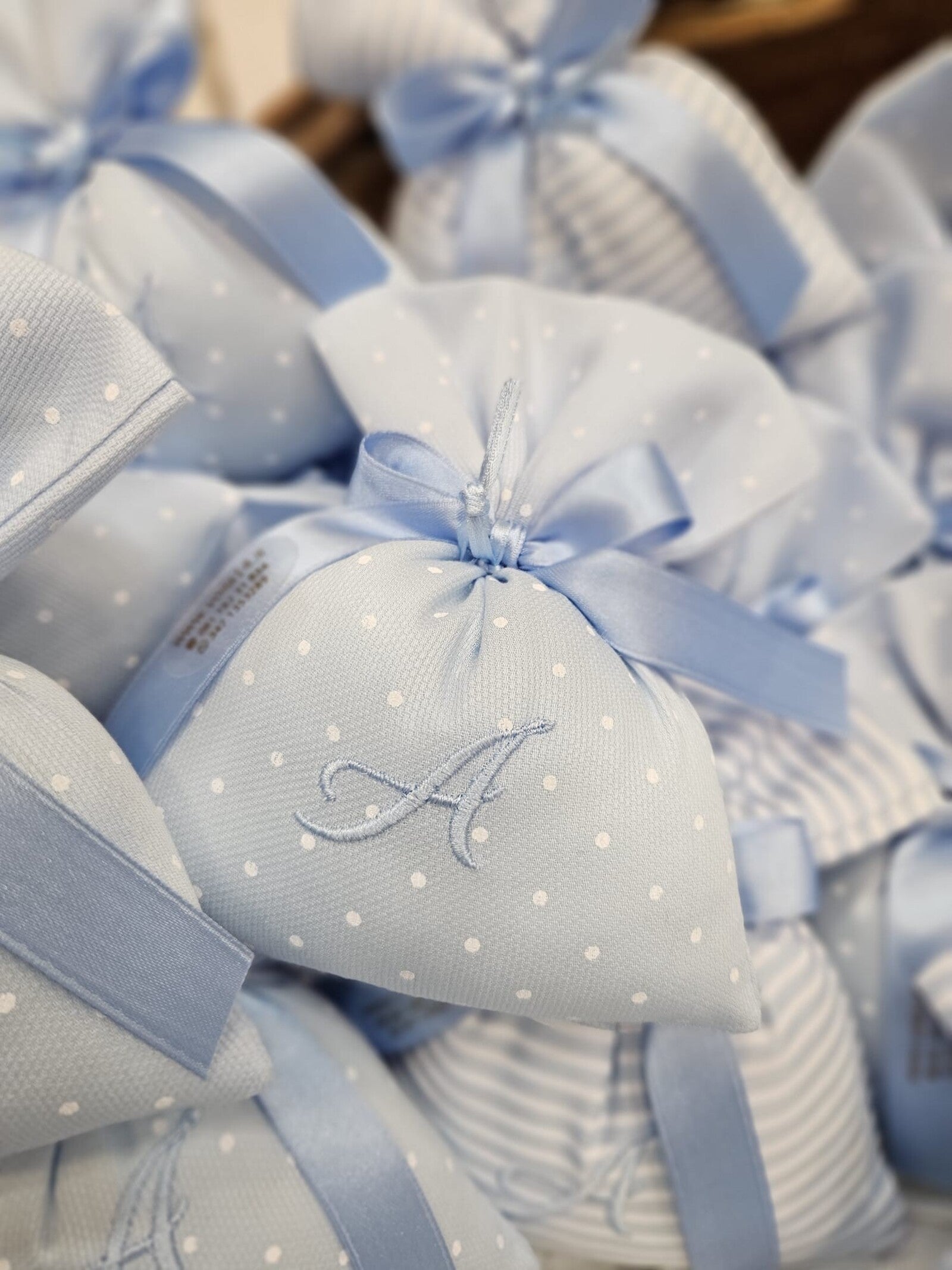 Sacchetto portaconfetti in piquet di cotone basic