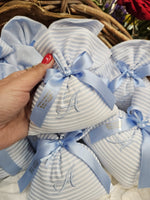 Sacchetto portaconfetti in piquet di cotone basic