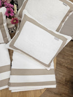 Telo e cuscino in spugna di cotone