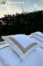 Telo e cuscino in spugna di cotone