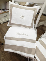 Telo e cuscino in spugna di cotone