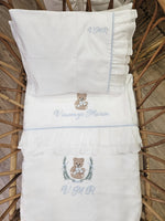 Coordinato nascita, Completo in cotone e plumetis