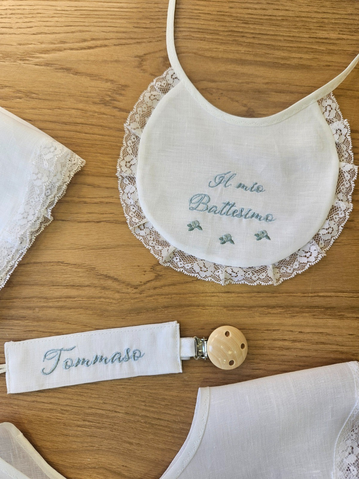 Coordinato Battesimo con pizzo