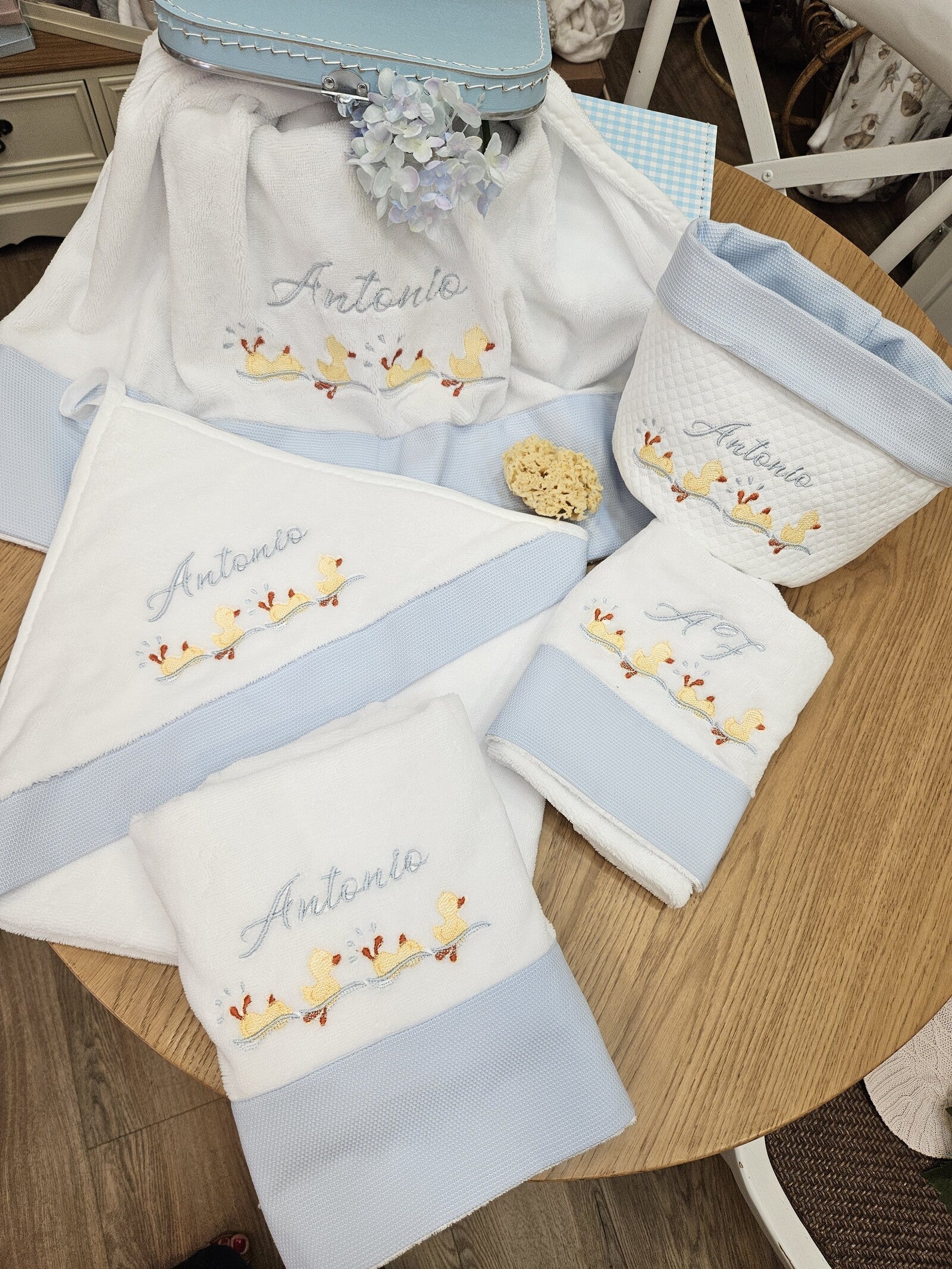 Coordinato Bagno Neonato Paperotti