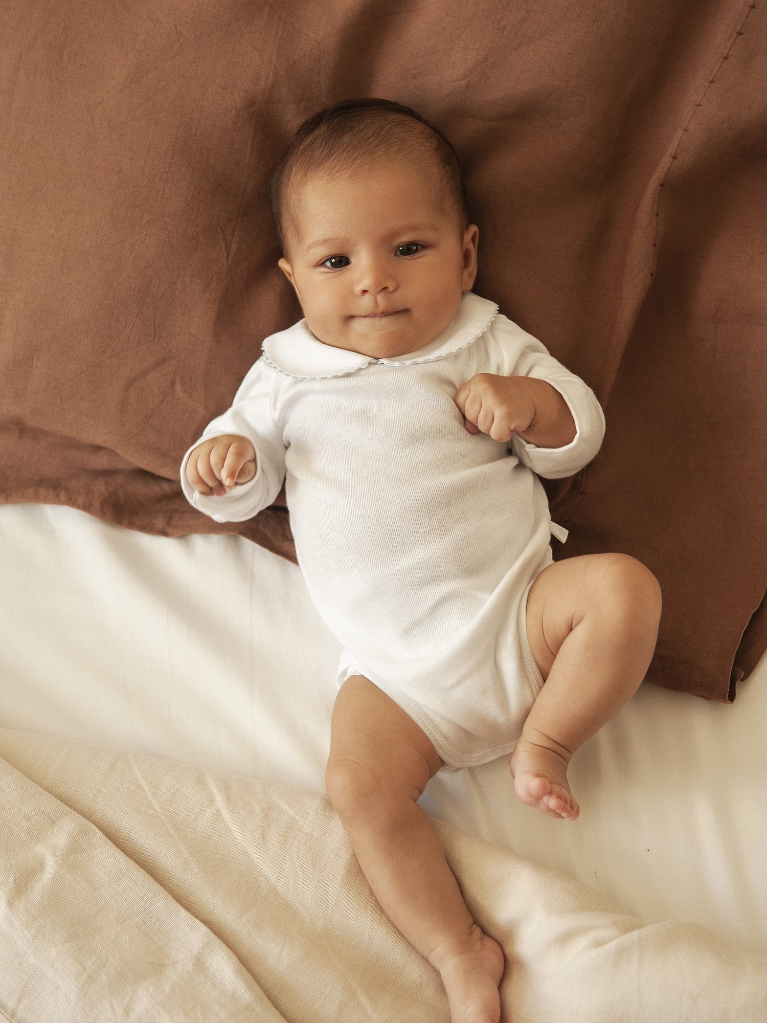 Body con colletto tondo e dettaglio