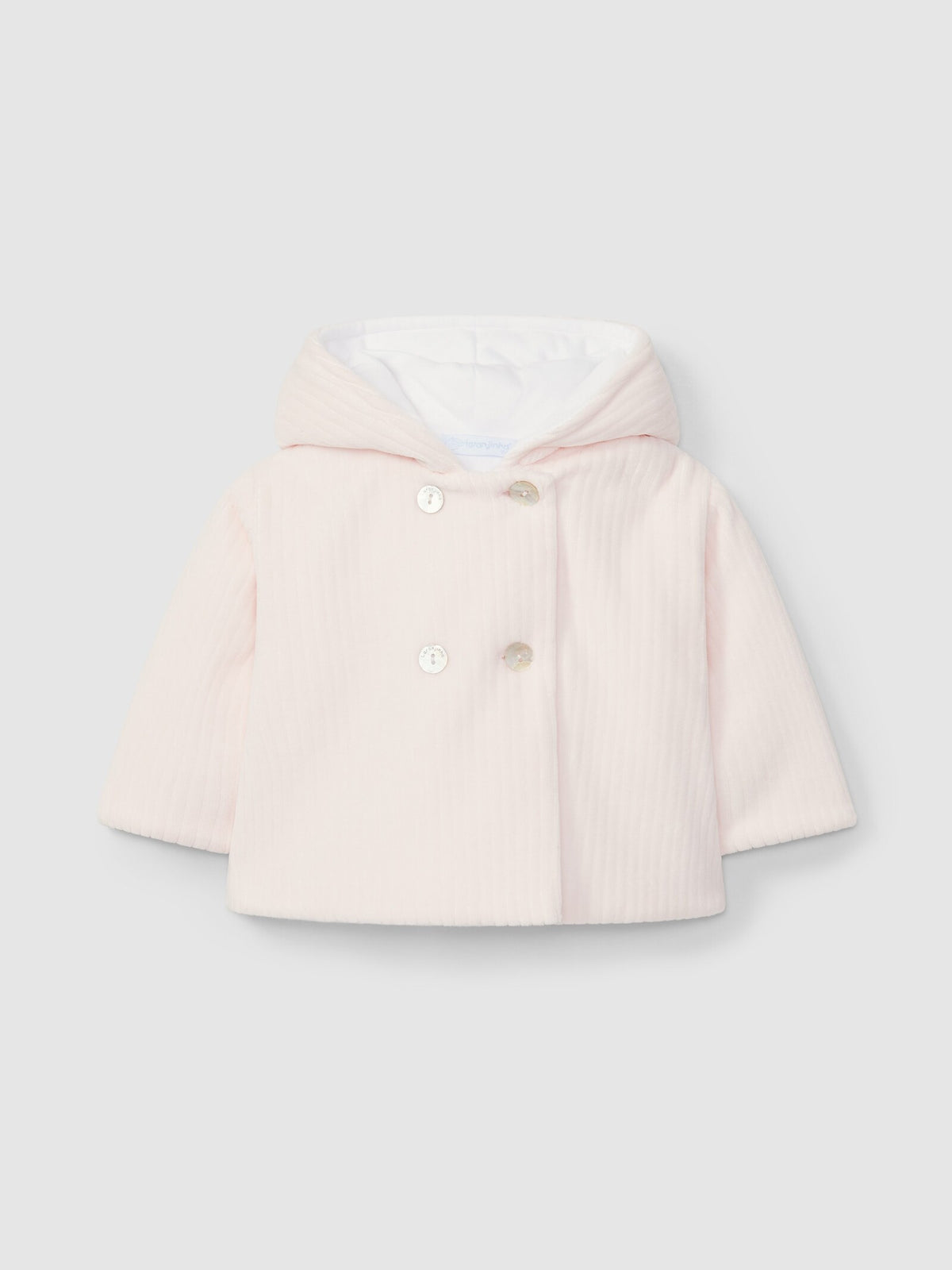 Giacca con cappuccio in velluto a coste