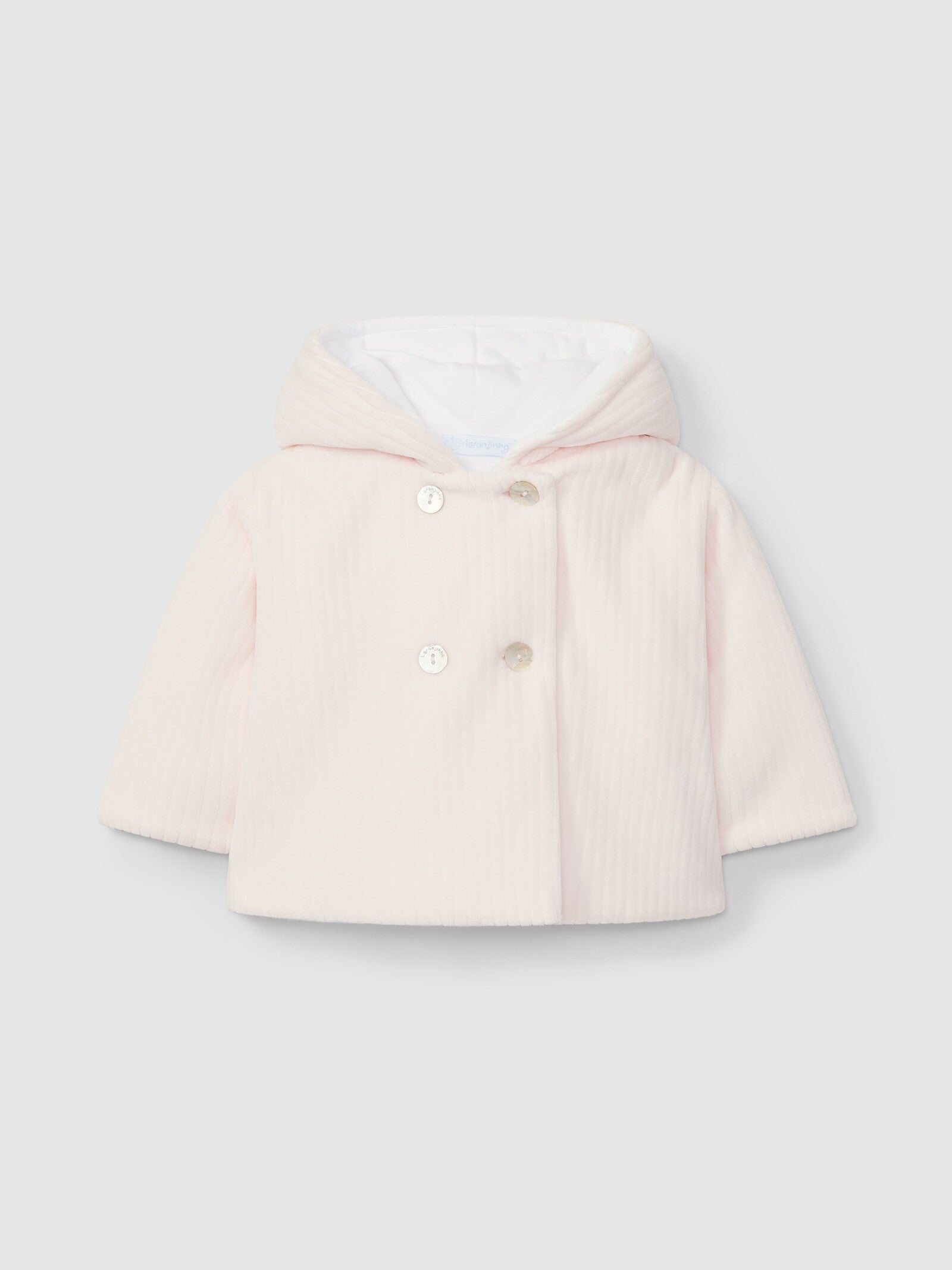 Giacca con cappuccio in velluto a coste