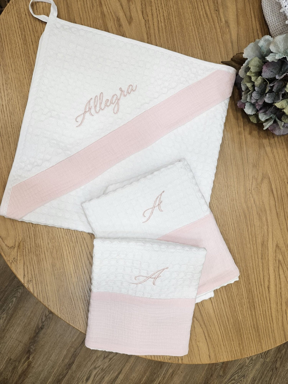 Coordinato bagnetto in apone e mussola