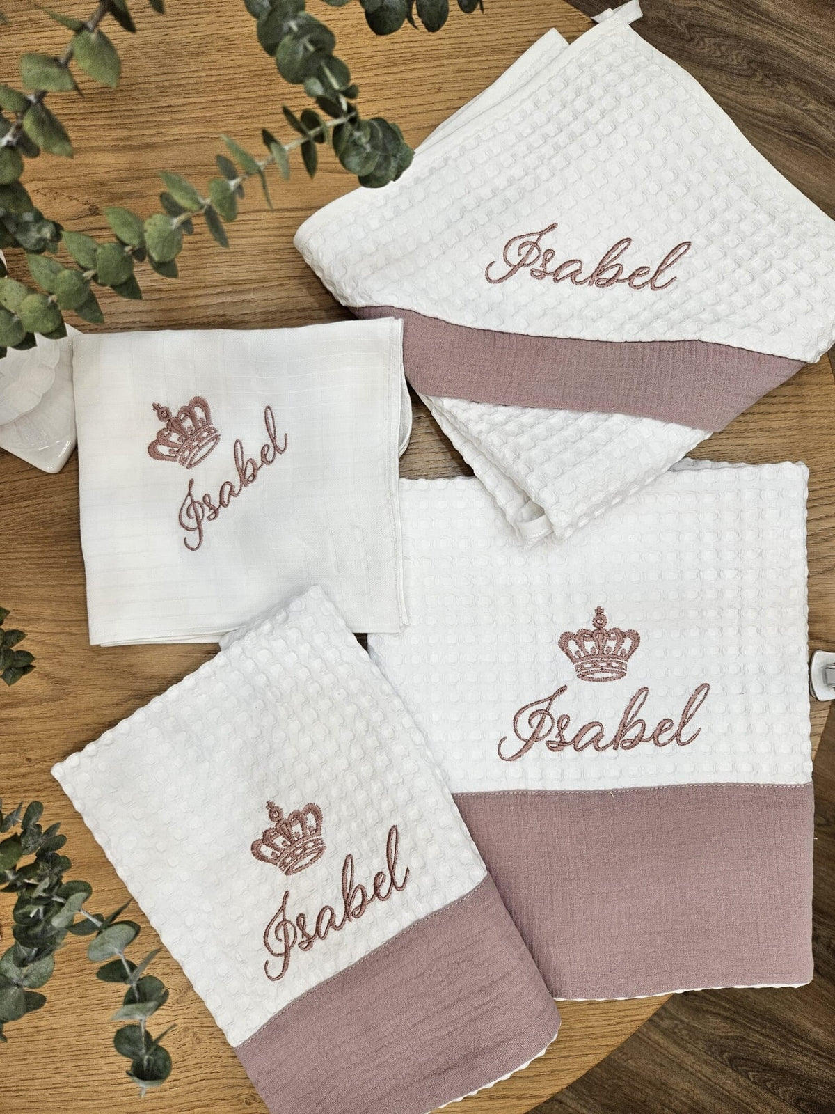 Coordinato bagnetto in apone e mussola