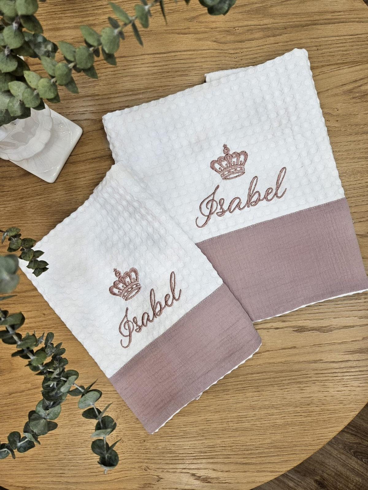 Coordinato bagnetto in apone e mussola