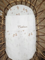 Coordinato mousse lenzuolino, quadrato e bavaglino