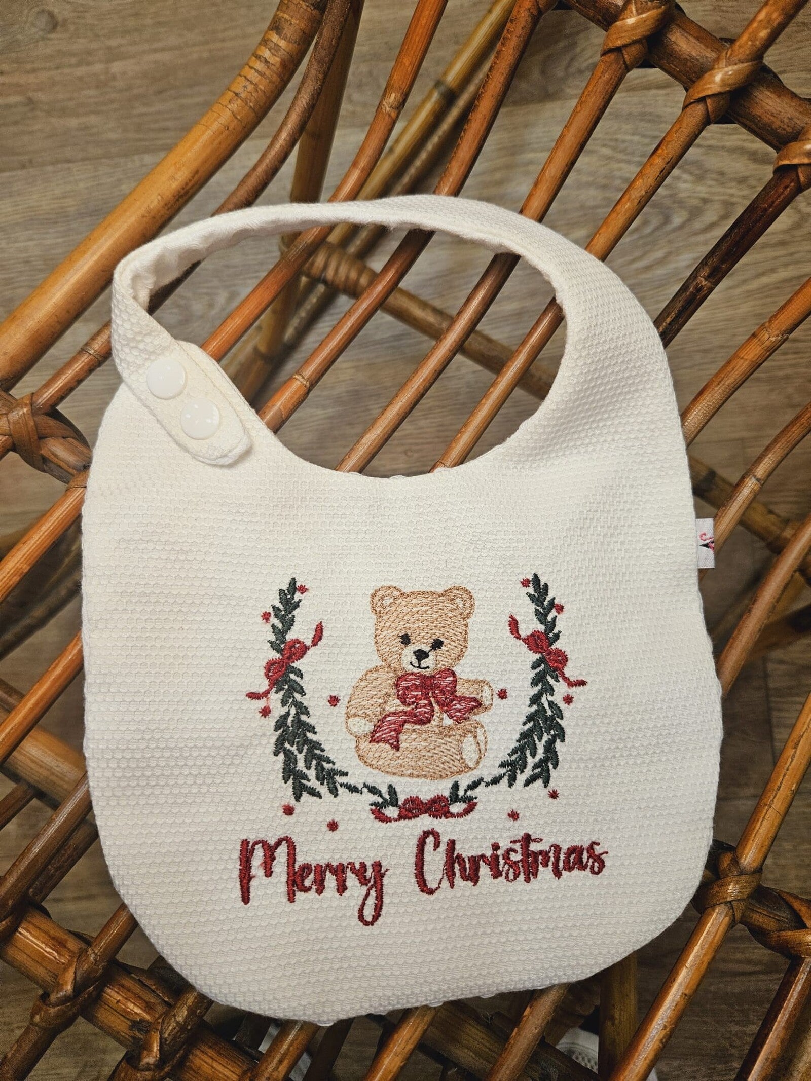 Set natalizio, copertina e bavaglino