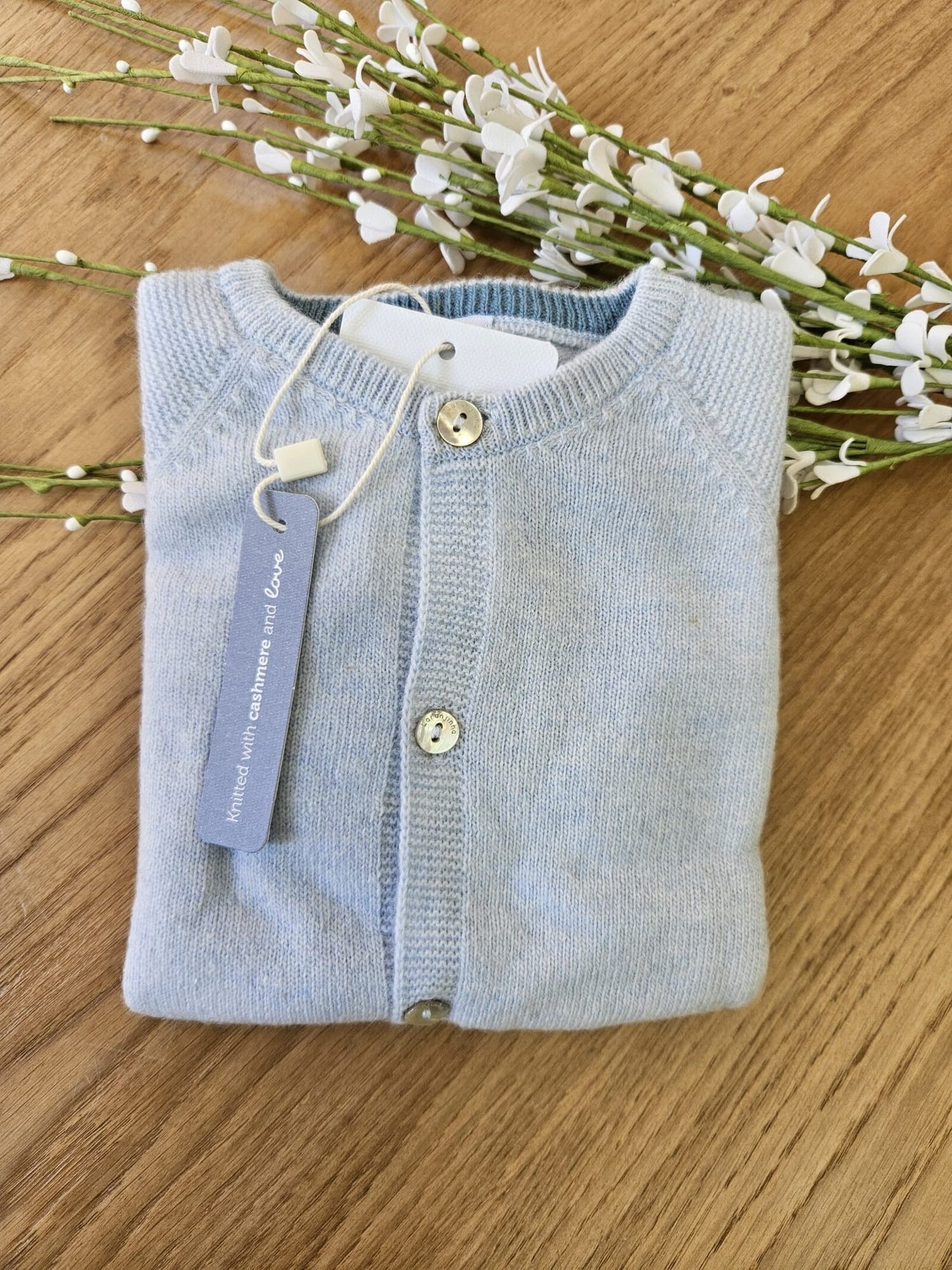 Cardigan in lana misto cashmere