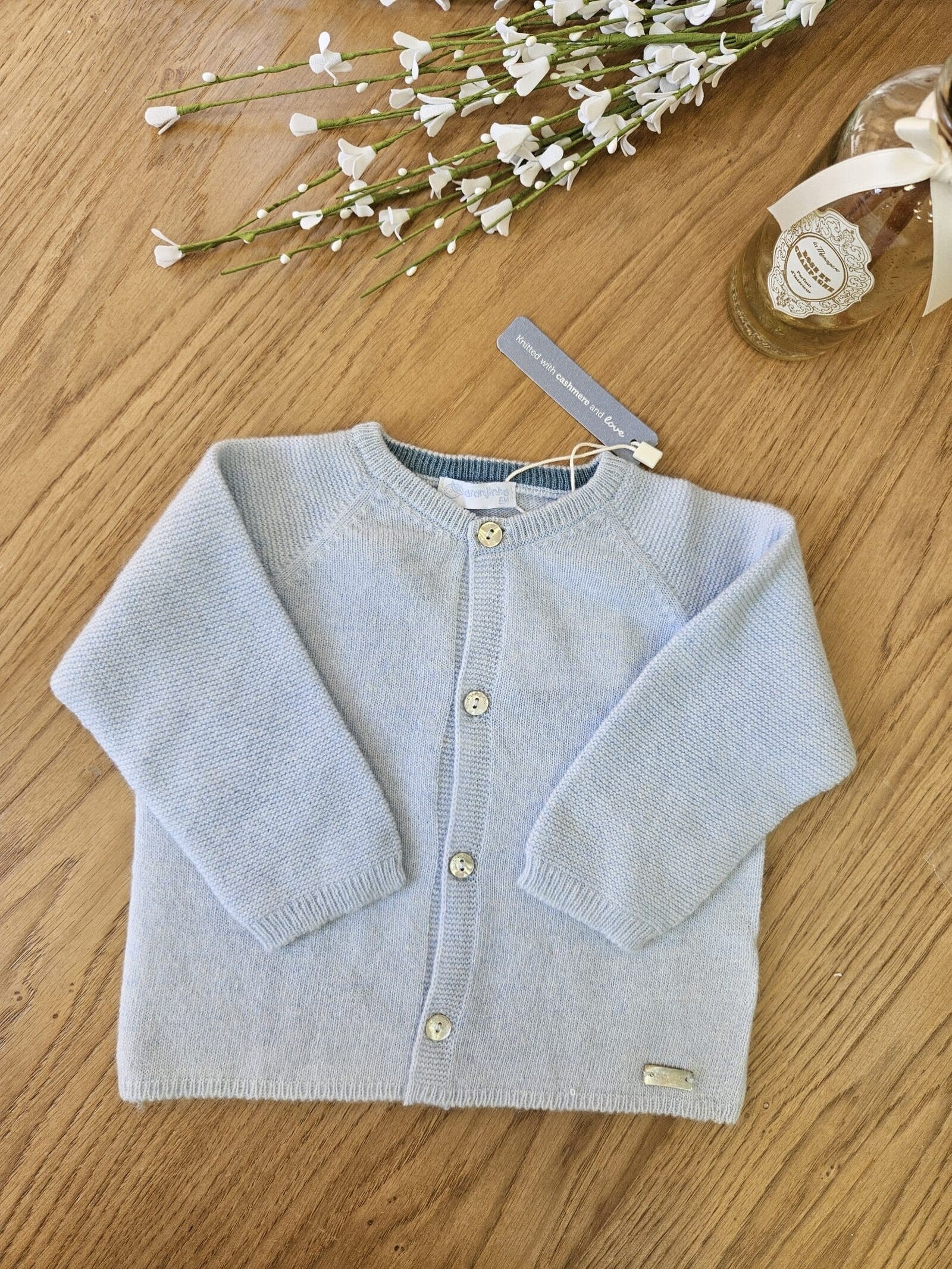 Cardigan in lana misto cashmere