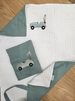 Coordinato per il Cambio, borsello e fasciatoio portatile in cotone