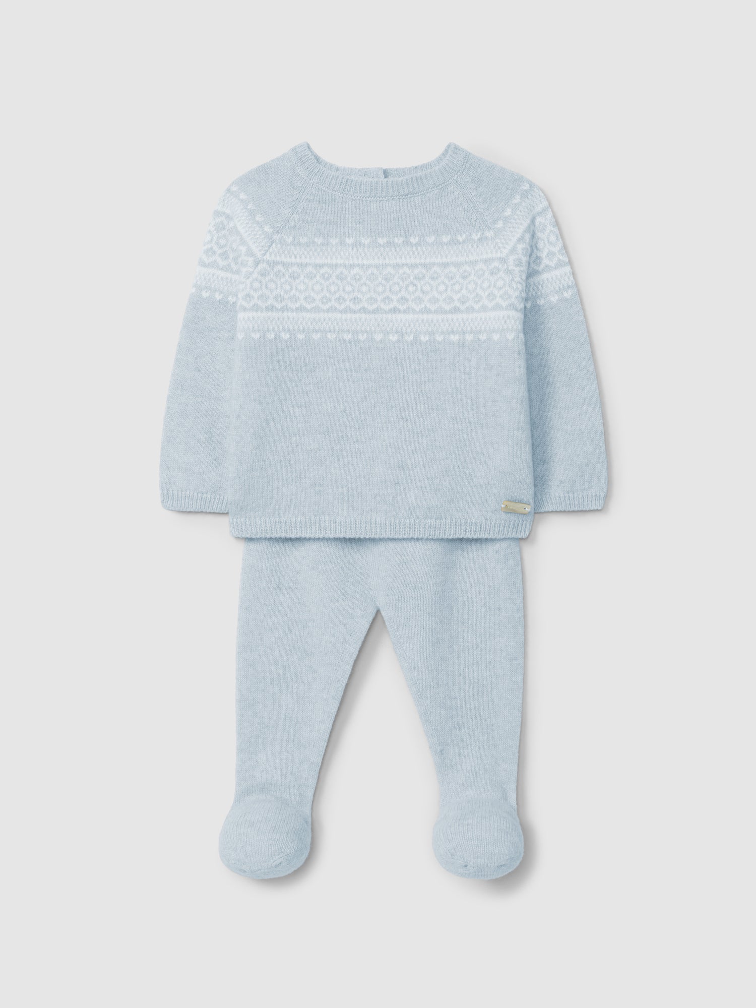 Completo in maglia due pezzi in lana