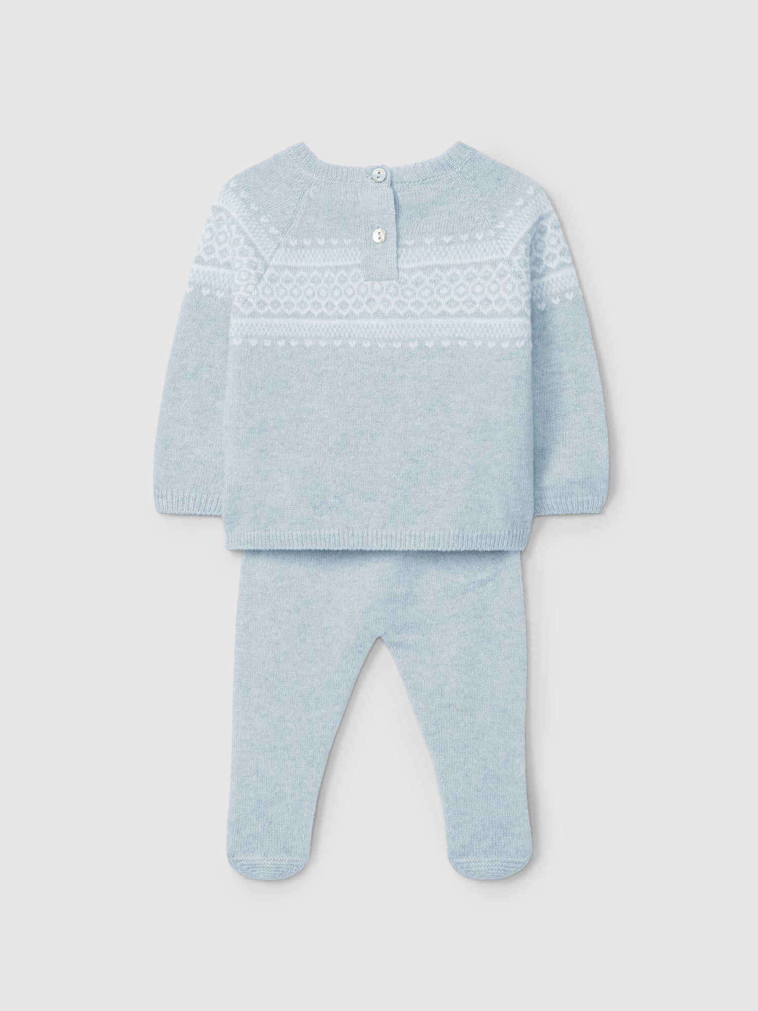 Completo in maglia due pezzi in lana