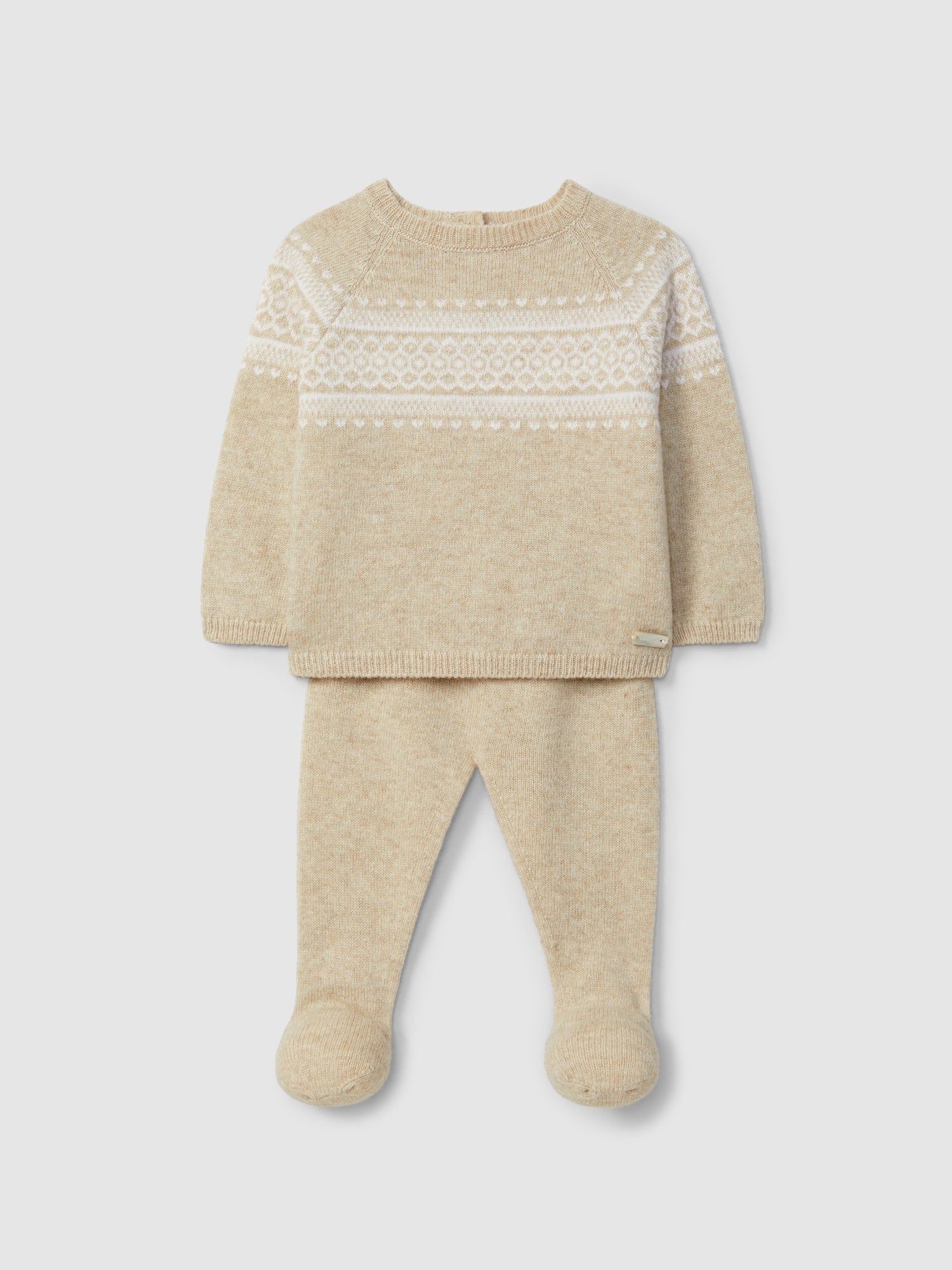 Completo in maglia due pezzi in lana