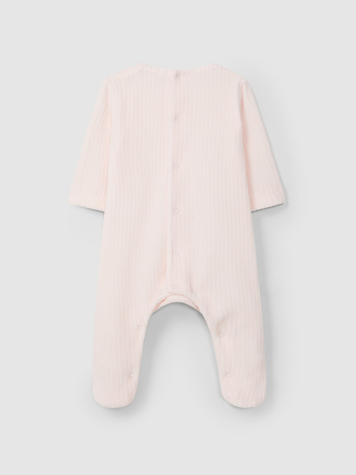 Tutina in jersey di velluto a coste larghe con pettorina colletto