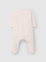 Tutina in jersey di velluto a coste larghe con pettorina colletto