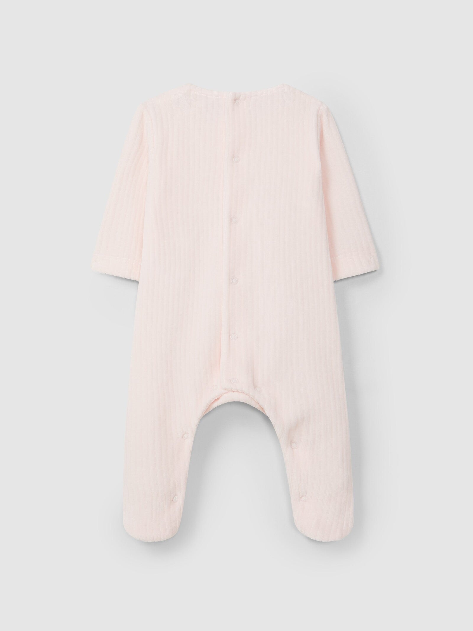 Tutina in jersey di velluto a coste larghe con pettorina colletto