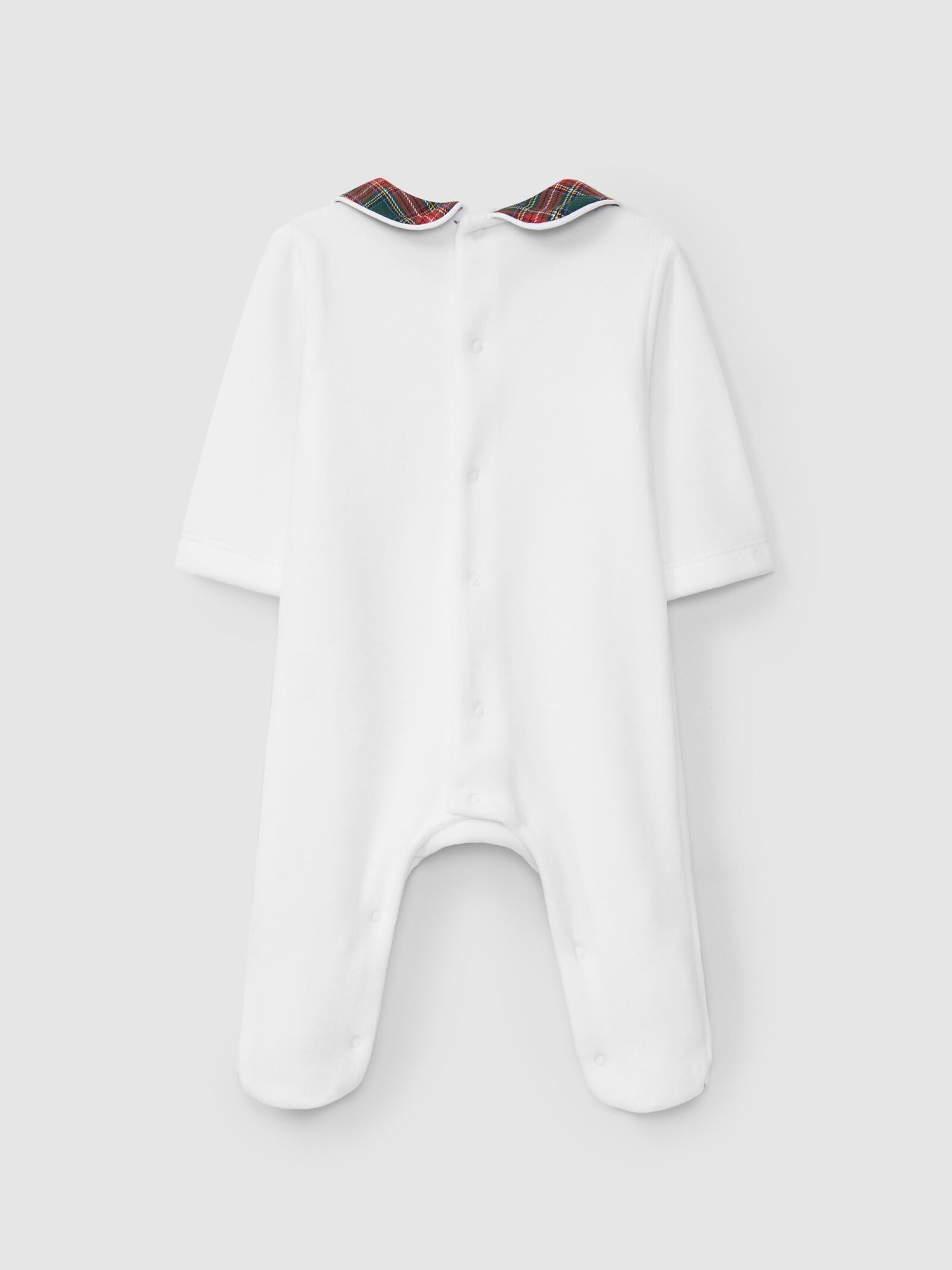 Tutina con dettagli tartan