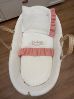 Lenzuolino in mussola di cotone con rouche